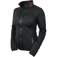 Produktbild von Equestrian Stockholm Fleecejacke mit Reißverschluss für Damen in Schwarz und Braun