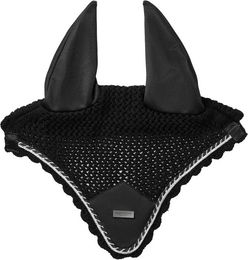 Produktbild von Equestrian Stockholm Fliegenhaube aus Baumwolle Schwarz Größe M