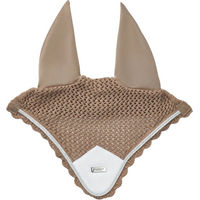 Produktbild von Equestrian Stockholm Fliegenhaube für Vollblut aus Baumwolle in Beige