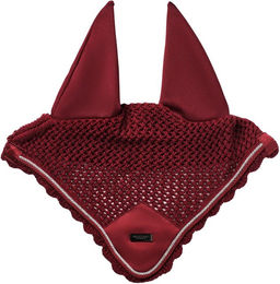 Produktbild von Equestrian Stockholm Fliegenhaube für Warmblut aus Baumwolle in Rot