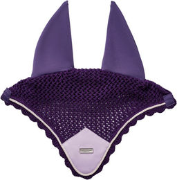 Produktbild von Equestrian Stockholm Fliegenhaube für Warmblut in Lila aus Baumwolle