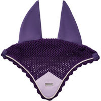 Produktbild von Equestrian Stockholm Fliegenhaube für Warmblut in Lila aus Baumwolle