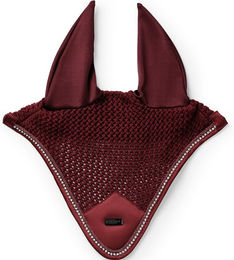 Equestrian Stockholm Fliegenhaube Modern Crystal für Pferde Bordeaux Rot Cob – Bild 1 von 1