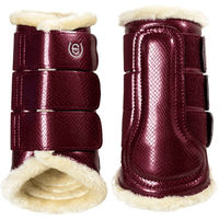 Produktbild von Equestrian Stockholm Gamaschen Beinschutz Bordeaux Rot Größe L aus Synthetik-Material