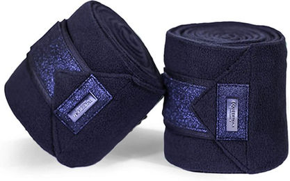 Equestrian Stockholm Glimmer Fleecebandagen Blau 4 m – Bild 1 von 1