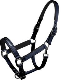 Equestrian Stockholm Halfter Line aus Fleece in Blau für Warmblut – Bild 1 von 1