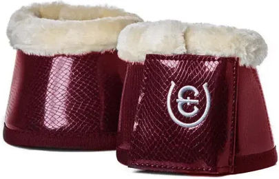 Produktbild von Equestrian Stockholm Hufglocken aus Kunstleder in Schwarz oder Rot Größe S