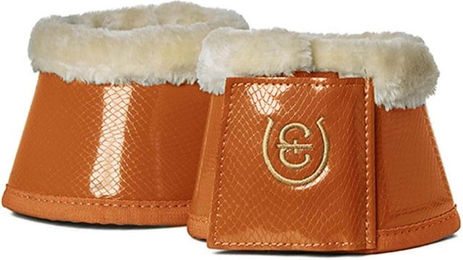 Equestrian Stockholm Hufglocken Bronze Gold aus Neopren Grösse L – Bild 1 von 1