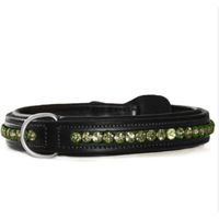 Produktbild von Equestrian Stockholm Hundehalsband aus Leder Deep Olivine 40 cm