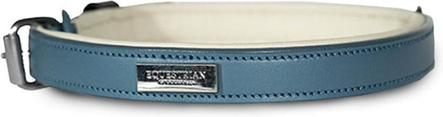 Equestrian Stockholm Hundehalsband aus Leder in Stone Blue 50 cm – Bild 1 von 1