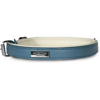 Produktbild von Equestrian Stockholm Hundehalsband aus Leder in Stone Blue 60 cm