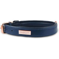 Produktbild von Equestrian Stockholm Hundehalsband aus Leder Monaco Blue 37-43 cm
