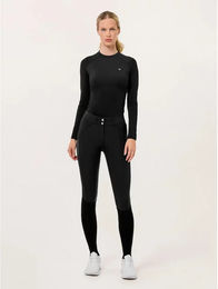 Equestrian Stockholm Jump Elite Reithose Damen mit Full Grip in Schwarz – Bild 1 von 3