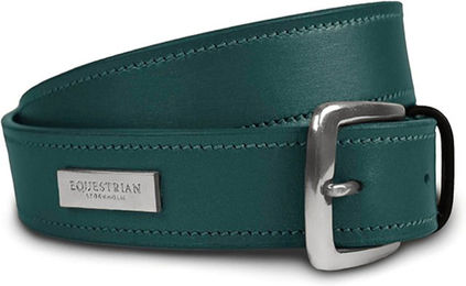 Equestrian Stockholm Ledergürtel Unisex Emerald Grün 90 cm – Bild 1 von 1
