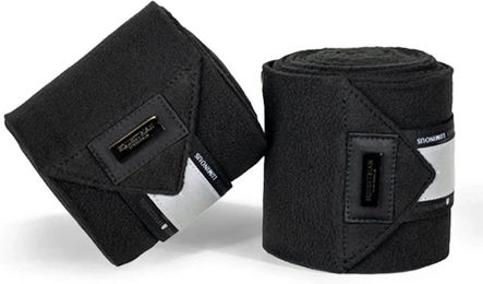 Equestrian Stockholm Luminous Black HW 2022 Fleecebandagen für Pferde Schwarz 4 m – Bild 1 von 1