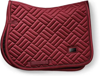 Equestrian Stockholm Modern Springschabracke aus Polyester in Bordeaux Rot – Bild 1 von 9