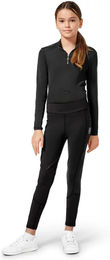 Produktbild von Equestrian Stockholm Movement Reithose Full Grip für Mädchen in Schwarz Größe 15/16 Jahre