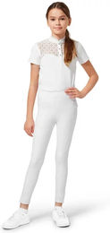 Produktbild von Equestrian Stockholm Movement Reithose für Mädchen in Weiß Größe 13/14 Jahre mit Mid Grip