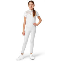 Produktbild von Equestrian Stockholm Movement Reithose Mid Grip für Mädchen in Weiß 7/8 ans