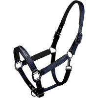 Produktbild von Equestrian Stockholm Nylonhalfter Line Navy für Pferde Größe Cob
