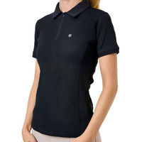 Produktbild von Equestrian Stockholm Poloshirt Damen Zip-Shirt Schwarz XS aus Polyester