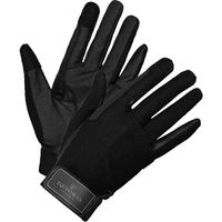 Produktbild von Equestrian Stockholm Reithandschuhe aus Kunstleder für Damen und Herren Schwarz Sommer Taille 8,5