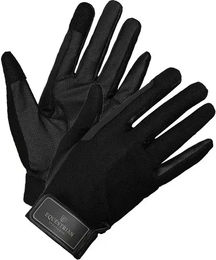 Produktbild von Equestrian Stockholm Reithandschuhe aus Kunstleder für Sommer und Unisex in Schwarz Taille 9
