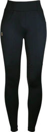 Equestrian Stockholm Reithose Damen Full-Grip Compression Supreme Dressurhose Schwarz Gold XXS – Bild 1 von 1
