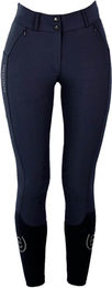 Equestrian Stockholm Reithose Damen Jump Elite Midnight Blue mit Kniebesatz Größe 40 – Bild 1 von 1