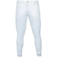 Produktbild von Equestrian Stockholm Reithose Dressage Active Full Grip für Herren in Weiß wasserabweisend