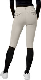 Equestrian Stockholm Reithose für Damen mit Full Grip und wasserabweisender Funktion in Beige oder Grau Größe XS – Bild 1 von 3
