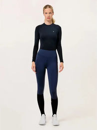 Equestrian Stockholm Reithose Movement Full Grip für Damen in Blau Größe S – Bild 1 von 3