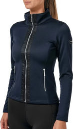 Produktbild von Equestrian Stockholm Reitjacke Fleece mit Reißverschluss Damen Blau Silber