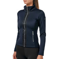 Produktbild von Equestrian Stockholm Reitjacke Fleece mit Reißverschluss Damen Blau XL wasserabweisend
