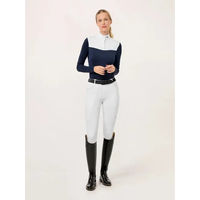 Produktbild von Equestrian Stockholm Reitleggings Damen White S mit Knee-Grip Premium Reithose