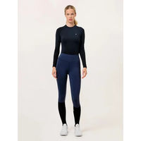 Produktbild von Equestrian Stockholm Reitleggings Movement Full Grip Damen Schwarz Blau