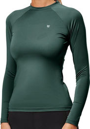 Equestrian Stockholm Reitshirt Damen Grün mit UPF30+ Größe M – Bild 1 von 2