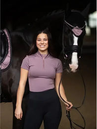 Produktbild von Equestrian Stockholm Reitshirt Damen Illusion Rosa Lila Polyester Grösse M