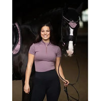 Produktbild von Equestrian Stockholm Reitshirt Damen Illusion Rosa Lila Polyester Grösse M