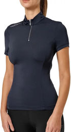Produktbild von Equestrian Stockholm Reitshirt Damen UV-Schutz Sommer Schwarz Blau XXL