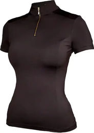 Produktbild von Equestrian Stockholm Reitshirt Damen UV-Schutz Sommer Schwarz Braun XL