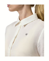 Equestrian Stockholm Reitshirt für Damen aus Leinen in Weiß Größe M – Bild 1 von 3