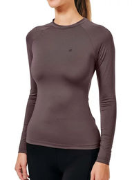 Produktbild von Equestrian Stockholm Reitshirt Langarm-Funktionsunterwäsche für Damen Ganzjährig Schwarz Braun Größe L