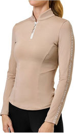 Equestrian Stockholm Reitshirt Power für Damen in Beige Größe M aus Polyester – Bild 1 von 2