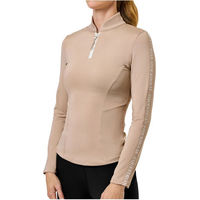 Produktbild von Equestrian Stockholm Reitshirt Power für Damen in Beige Größe M aus Polyester