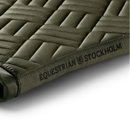 Equestrian Stockholm Schabracke aus Bambus in Grün Schwarz Silber – Bild 1 von 2