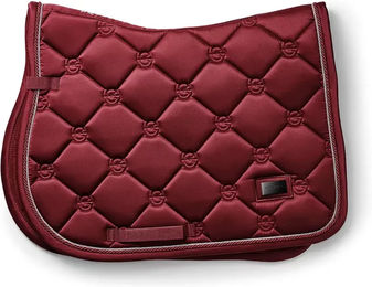 Equestrian Stockholm Springschabracke für Ponys in Rot und Silber aus Polyester – Bild 1 von 2