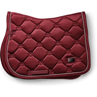 Produktbild von Equestrian Stockholm Springschabracke für Ponys in Rot und Silber aus Polyester