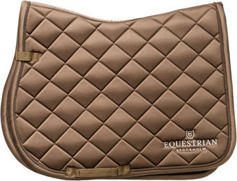 Equestrian Stockholm Springschabracke Line für Vollblut in Beige oder Braun aus Polyester – Bild 1 von 2