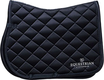 Equestrian Stockholm Springschabracke Line für Vollblut in Blau oder Schwarz aus Polyester – Bild 1 von 3